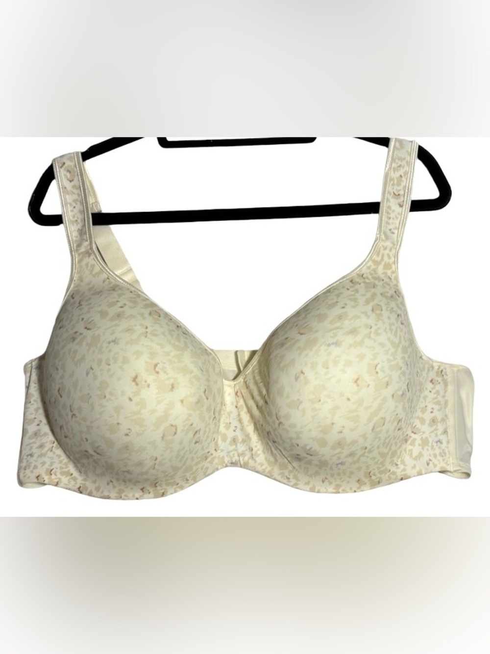 Avenue Beige Animal-Print Full Coverage T-Shirt Bra